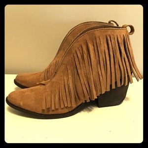 Coconuts by Matisse Lambert suede fringe booties